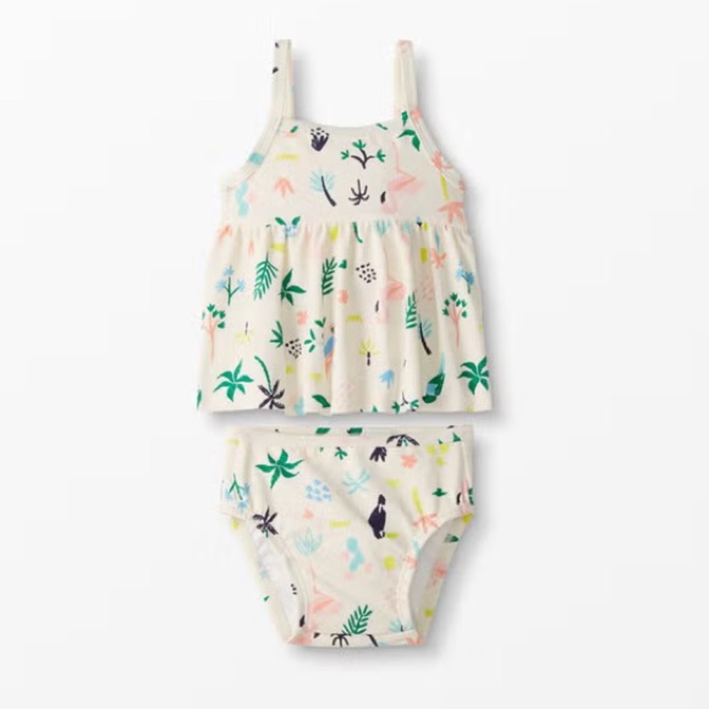 Hannah Andersson Tropical Print Tankini size 2t
